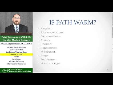 Brief Assessment of Suicide Risk for Medical Settings with Shane Gregory Owens, PhD, ABPP