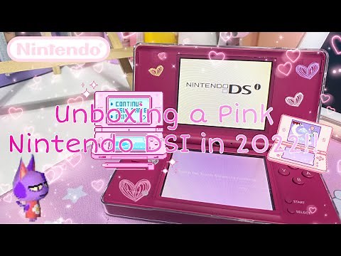 Unboxing a Pink Nintendo DSI in 2022! || unbox with me 💝 || purr cats gameplay 🎮
