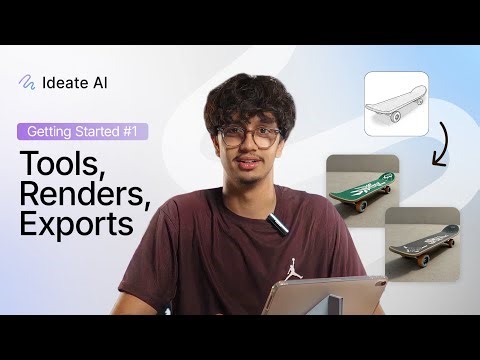 Getting Started with Ideate AI | Episode 1 | Sketch, Tools, Renders and Exports
