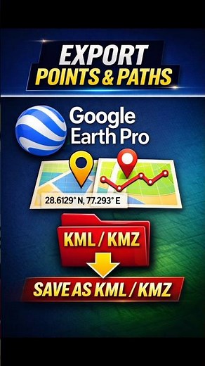 Google Earth Pro Export Trick (KML/KMZ) #shorts #fypシ