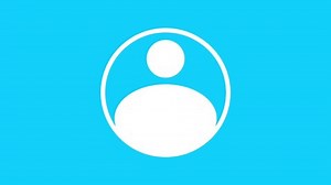 Simple White User Icon Animated On Stock Footage Video (100% Royalty-free) 3508170459 | Shutterstock