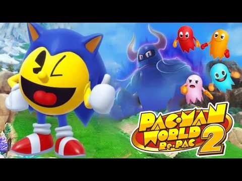 Pac-Man World 2 Re-Pac - Full Game Walkthrough with Sonic (DLC included)