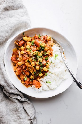 Quick & Healthy Moroccan Chickpea Stew | A Simple Palate