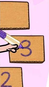 Oh no, it's raining! 🌦️ Let's play indoors 🏠 Mom's cardboard game idea #forkids