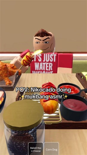 Nikocado does mukbang asmr #roblox #bloxburg #mukbang