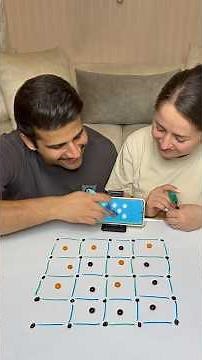 Let’s play dots and boxes with M&Ms🍬❌⭕️#boardgames # #boardgaming #familygamenight