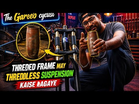 Install threadless fork on old threaded frame