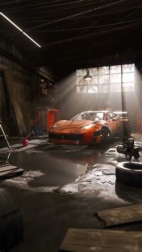 How I Created a Realistic Garage Scene in Blender | Step-by-Step 3D Visualization​#CarRender
