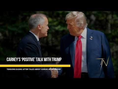 Tensions easing as Carney has ‘positive’ talk with Trump about Gordie Howe bridge