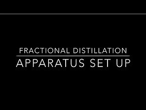 Fractional Distillation Apparatus Set Up