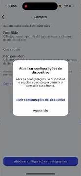 Como permitir câmera no Instagram
