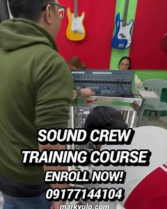 Sound Crew Training Course for cruise ship staff, live sound system...