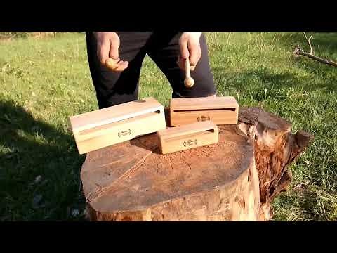 Rhythm on Woodblocks - percussion musical instruments by Noisy Wood