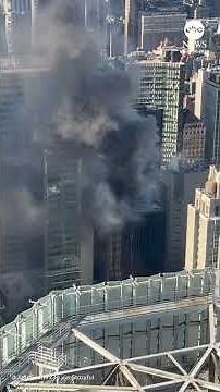 Fire breaks out on roof of Manhattan high-rise