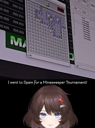 an attempt at long form content was made #minesweeper #vlog #vtuber #speedrun