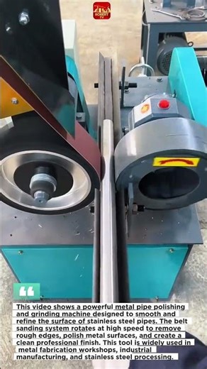 Amazing Metal Pipe Polishing Machine | Satisfying Stainless Steel Grinding Process