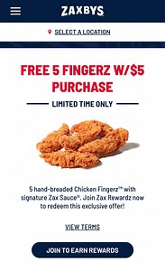 💫Zaxby’s is offering FREE chicken fingers with a $5 purchase in app or online! #zaxbys #free | Coupons, Freebies & Recipes