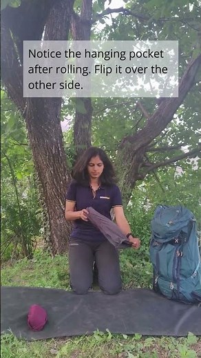 How To Ranger Roll Your T-shirt and Pant #shorts #indiahikes