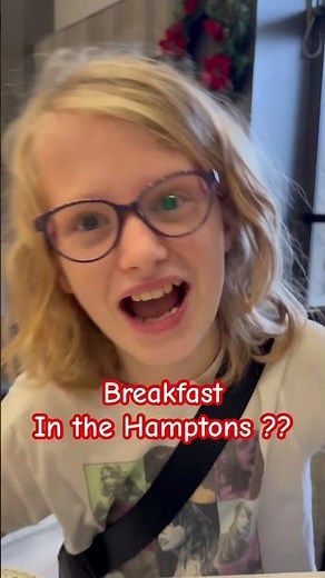 Breakfast in the Hamptons. I mean at The Hampton.