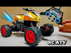 RC ATV QuadRacker Bike Vs RC Fastest ATV TriBike Unboxing - Chatpat toy tv