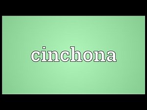 Cinchona Meaning