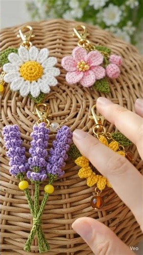 Cute Crochet Keychains 😍🥰| DIY Handmade Gift Ideas #foryou #crochet #viralshort #viral #keychain