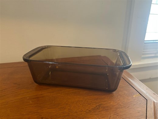 Vintage Pyrex Amber Brown Glass Loaf Pan - Etsy