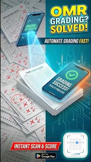 Best OMR App for Instant Grading | Scan OMR Sheets with Phone #innovation