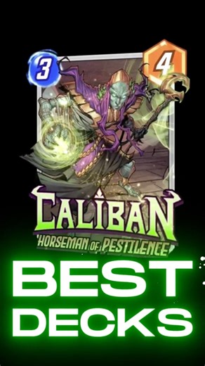 CALIBAN new CARD best DECKS to use // MARVEL SNAP #marvelsnap #marvelsnapespañol #marvel #snapmeta