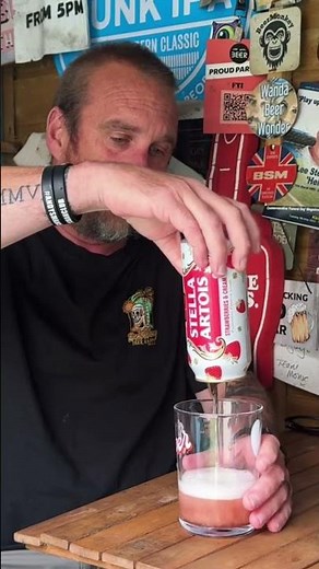 How to pour Stella Artois Strawberries & Cream PROPERLY