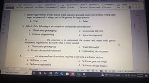 System requirements always evolve in the course of a project so... | Filo