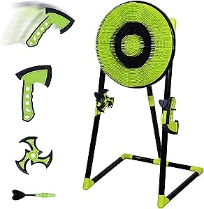 Throwing Axe for Axe Throwing Game for Backyard, Throwing Axe Set with Throwing Star for Outdoor Games, Durable and Fun for All Ages