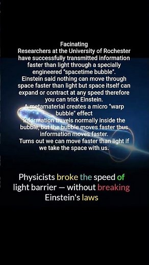 Scientists broke the light barrier!!!