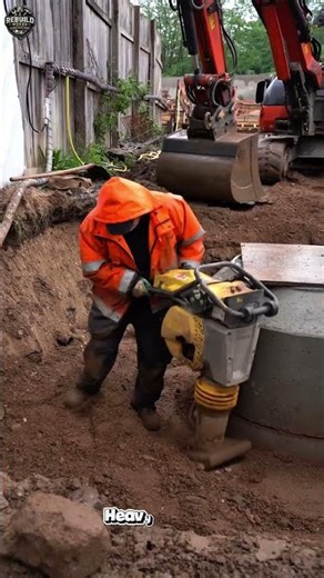 Powerful Soil Compaction Process 🚧🔥 #Construction #Earthwork #Satisfying