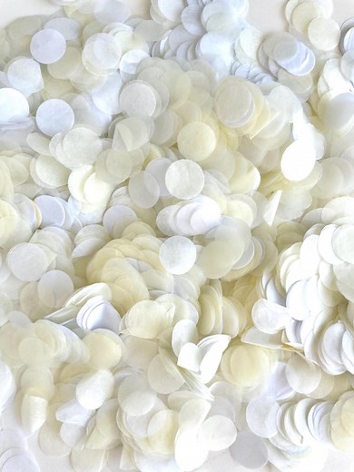 White & Ivory Biodegradable Tissue Paper Confetti: Wedding Aisle Toss - Etsy