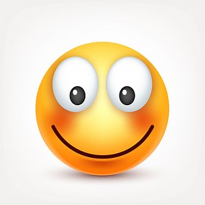 Smiley,smiling happy emoticon. Yellow face with emotions. Facial...