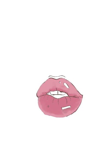 Lip drawing time-lapse 😄#love #amazing #art