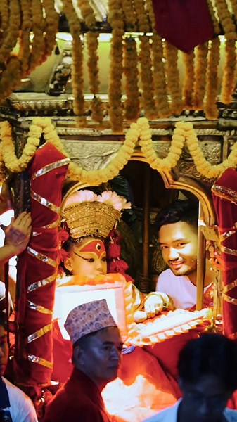 Always her blessing over my head!❤️🙏 #EternallyBlessed #TheLivingGoddess #Kumari #DyaMaa@Karmesh Shrestha