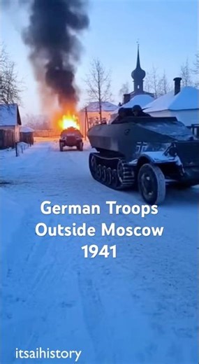 ❄️ 1941 | German Half-Tracks Near Moscow (Battle of Moscow)