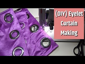 How to make eyelet curtain at home EMODE