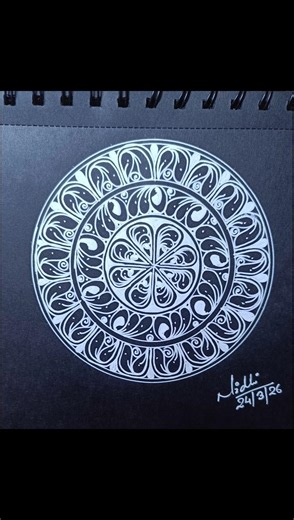 mini mandala tutorial #art #shorts #mandala #youtubeshorts #trending #new #viral #video #easy #fyp