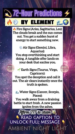 🌊 72-HOUR ENERGY ELEMENT FORECAST ⚡️ Joy vs. Justice 💥