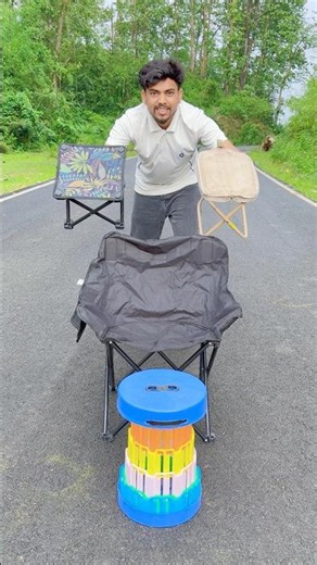 Wind Tour 2 Ta Portable Folding Stool and Camping Chair and Plastic Folding Stool Unboxing 😜✅
