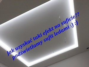 Jak zrobić sufit dekoracyjny z płyt k-g podświetlany z taśmami LED cz.2