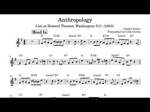 Charlie Parker — "Anthropology" (Live, 1953) [complete track]