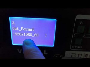 How to set the video processor according to the display parameters| Video processor Tutorial