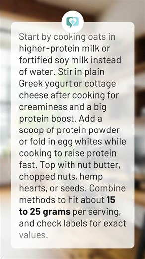 How do I add protein to oatmeal?