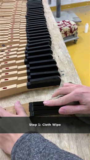 4: Japanese Craftsmanship ✨ Black Key Restoration — Like New Again | đàn piano เปียโน