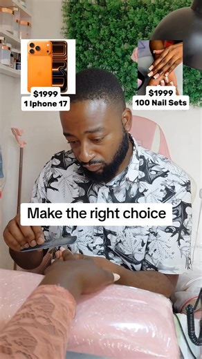 7.1K views · 55 reactions | Make the right choice #funnymoments #fyp #forfun | Kennie The Nail Tech | Facebook