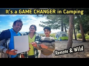 It's game changer in Camping | High speed internet and free electricity | Camping in the Wild